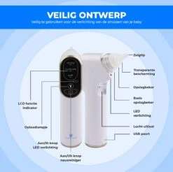 Young Star Baby - Elektrische Neusreiniger Baby - Neuszuiger Met USB - Neuspeer - Neusdouche - Snotverwijderaar 4 Young Star Baby - Elektrische Neusreiniger Baby - Neuszuiger Met USB - Neuspeer - Neusdouche - Snotverwijderaar -Babyproducten Promotie Winkel 1200x1195 5