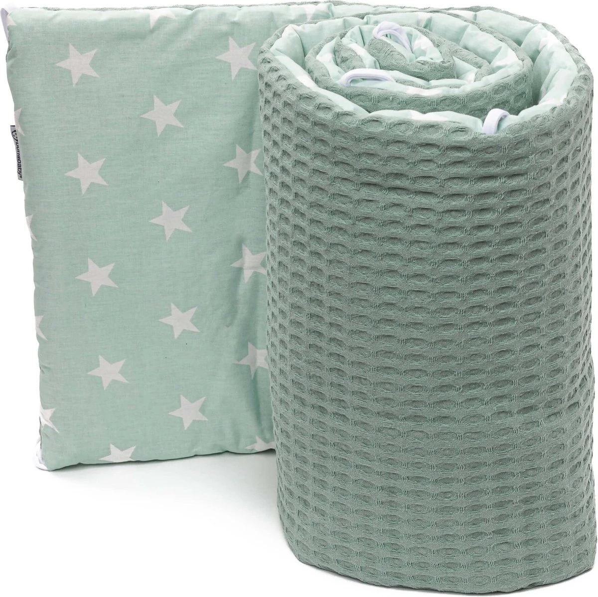 Bedomrander Monaco Groen Wafel Design - Bedbumper Bedomrander Monaco Groen Wafel Design - Bedbumper -Babyproducten Promotie Winkel 1200x1197 11