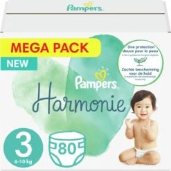 PampersĀ® Pampers - Harmonie / Pure - Maat 3 - Mega Pack - 80 Luiers