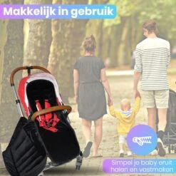 Yilofy Universele Luxe Voetenzak Babywagen & Autostoel Zwart Buggy Kinderwagen Voetzak -Babyproducten Promotie Winkel 1200x1199 46