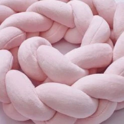 Buxibo Baby Bed Bumper - Baby Veiligheid/Hoofdbescherming/Bedbescherming - Multifunctionele Voedingskussen/Bedomrande/Boxomrander - 200CM - Roze -Babyproducten Promotie Winkel 1200x1200 1012