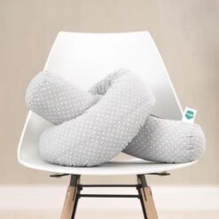 Fillikid Bedbumper 190 X 9 Cm Bedomrander Ledikant - Grijs Wit Stippen -Babyproducten Promotie Winkel 1200x1200 1042