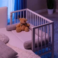 Fillikid Bedbumper 190 X 9 Cm Bedomrander Ledikant - Grijs Wit Stippen -Babyproducten Promotie Winkel 1200x1200 1047