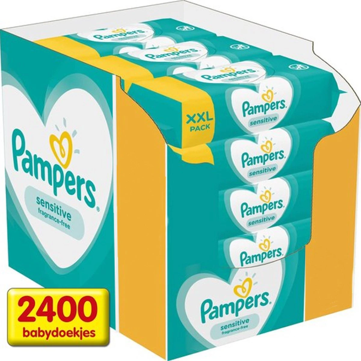 Pampers - Sensitive - Billendoekjes - 2400 doekjes - 30 x 80 Pampers® Pampers - Sensitive - Billendoekjes - 2400 Doekjes - 30 X 80 -Babyproducten Promotie Winkel 1200x1200 105