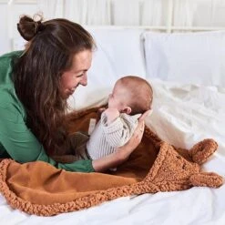 Jollein Wikkeldeken Bunny 100x105cm - Caramel -Babyproducten Promotie Winkel 1200x1200 1192