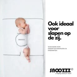 Snoozzz Slaapwikkel Regular - Baby Slaaphulp - Voorkomt Voorkeurshouding - Geschikt Voor Wieg En Ledikant - 0+ Maanden - Wit/Grijs - 180 X 50 Cm -Babyproducten Promotie Winkel 1200x1200 1292