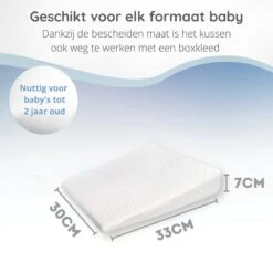 Reflux Kussen RECHT – Hellend Kussen – Matrasverhoger – Wigkussen – Zwangerschapskussen – Zijslaapkussen – Slaapkussen Baby – Voedingskussen – Hoofdkussen Baby – Anti Reflux – Verhogend Kussen Baby – Kraamcadeau – Cadeautip -Babyproducten Promotie Winkel 1200x1200 1305