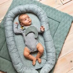 Jollein Babynest Snake 90x52cm - Ash Green -Babyproducten Promotie Winkel 1200x1200 1346