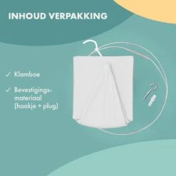 Deryan Baby Klamboe Vintage 245cm - Kinderklamboe - Hemeltje - Wit/Ivory -Babyproducten Promotie Winkel 1200x1200 1387