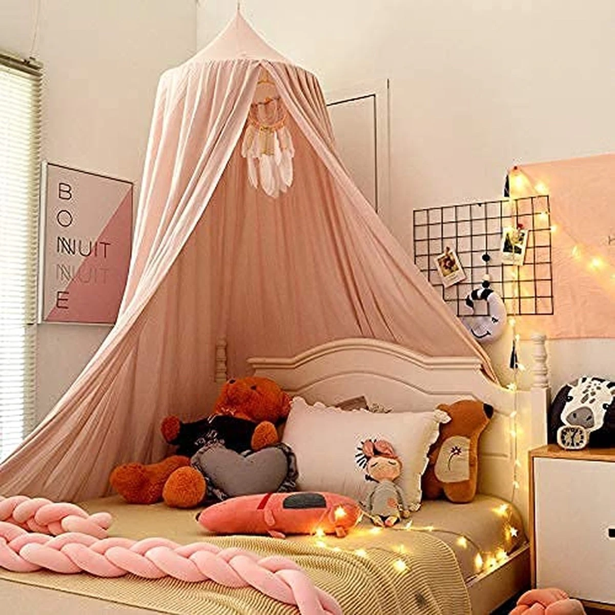 Kinderbed luifel ronde koepel, kinderkamer decoraties, katoenen klamboe, kinderen prinses spelen tenten, kamerdecoratie voor baby (roze) Kinderbed Luifel Ronde Koepel, Kinderkamer Decoraties, Katoenen Klamboe, Kinderen Prinses Spelen Tenten, Kamerdecoratie Voor Baby (roze) -Babyproducten Promotie Winkel 1200x1200 1405