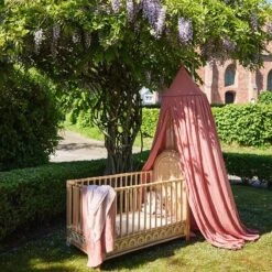 Jollein Baby Klamboe Vintage 245cm - Rosewood -Babyproducten Promotie Winkel 1200x1200 1415