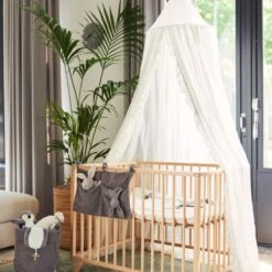Jollein Baby Klamboe Vintage Ruffle 245cm - Ivory -Babyproducten Promotie Winkel 1200x1200 1427