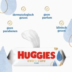 Huggies Billendoekjes - Pure Extra Care - 8 X 56 Stuks - 448 Doekjes - Voordeelverpakking -Babyproducten Promotie Winkel 1200x1200 143