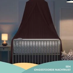 Deryan Baby Klamboe Vintage 245cm - Kinderklamboe - Hemeltje - Chestnut -Babyproducten Promotie Winkel 1200x1200 1435