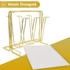 Flessenrek - Droogrek Babyfles - Flessen Rek Baby - Flessendroogrek Met Opvangbak - Afdruiprek - Afwasrek - Flessenrekje - Lekbak - Égouttoir - Goude Droogrek - Vetalo -Babyproducten Promotie Winkel 1200x1200 1472