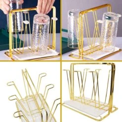 Flessenrek - Droogrek Babyfles - Flessen Rek Baby - Flessendroogrek Met Opvangbak - Afdruiprek - Afwasrek - Flessenrekje - Lekbak - Égouttoir - Goude Droogrek - Vetalo -Babyproducten Promotie Winkel 1200x1200 1473