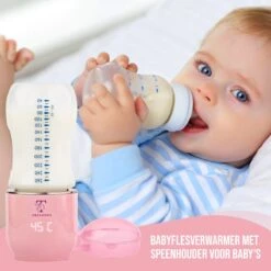 Trendosa Flessenwarmer Set - Draagbare Baby Flessenwarmer Voor Onderweg- Incl Speendoosje - Roze -Babyproducten Promotie Winkel 1200x1200 1674