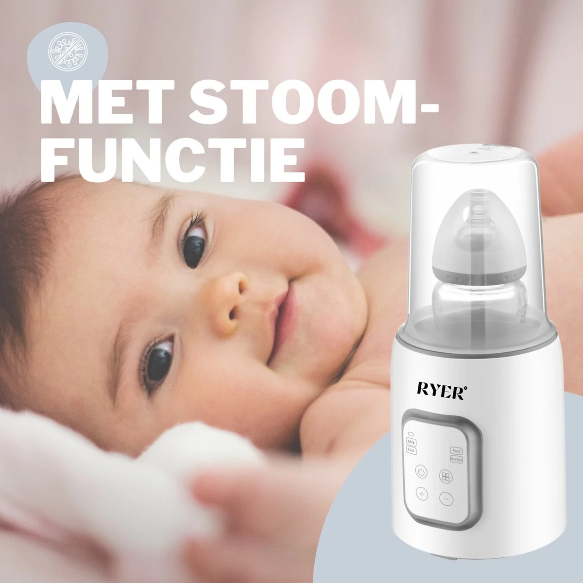 RYER Flessenwarmer 5 in 1 - LCD Scherm - Geschikt voor alle Babyflessen RYER Flessenwarmer 5 In 1 - LCD Scherm - Geschikt Voor Alle Babyflessen -Babyproducten Promotie Winkel 1200x1200 1681