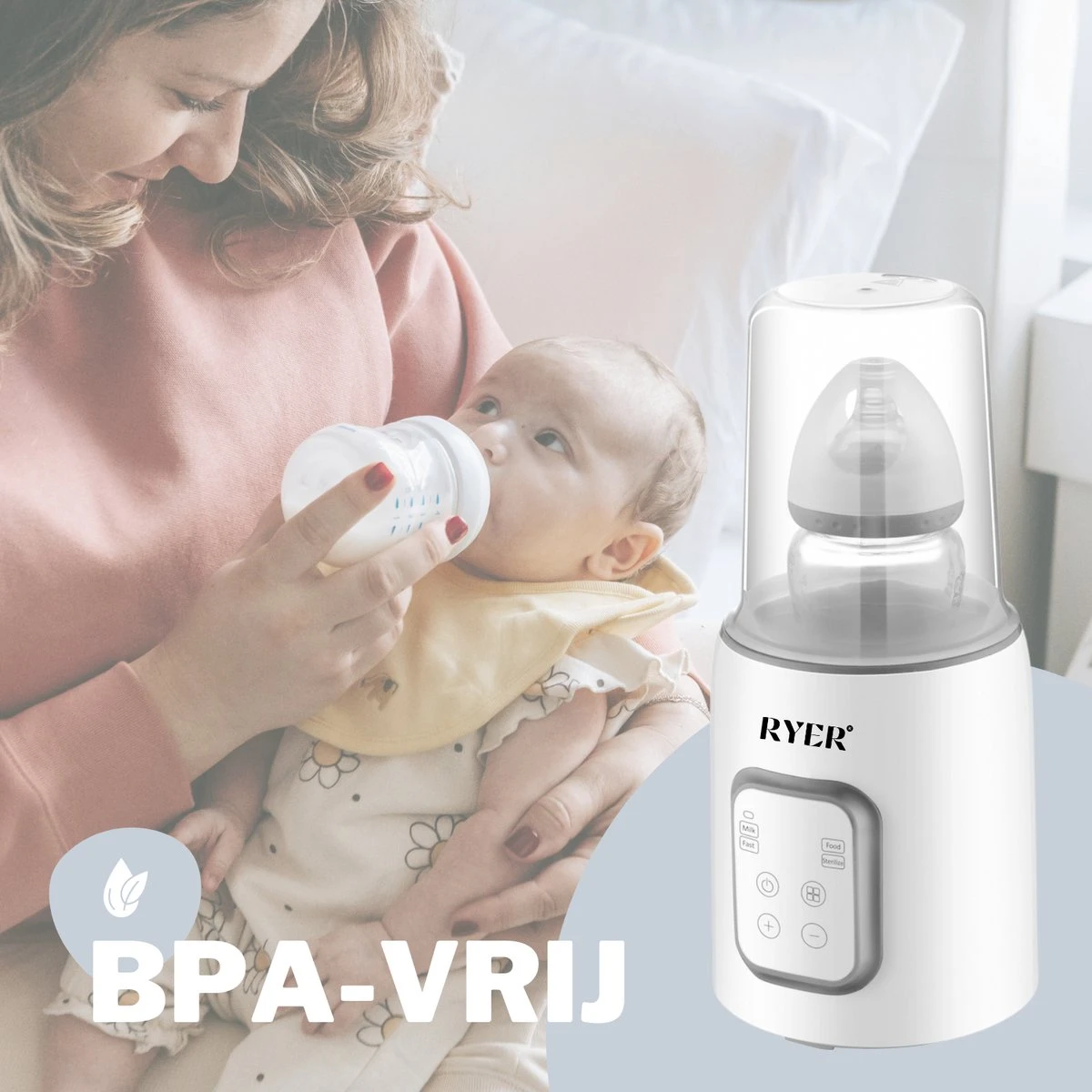 RYER Flessenwarmer 5 in 1 - LCD Scherm - Geschikt voor alle Babyflessen RYER Flessenwarmer 5 In 1 - LCD Scherm - Geschikt Voor Alle Babyflessen -Babyproducten Promotie Winkel 1200x1200 1684