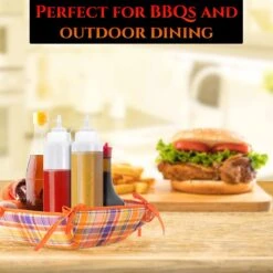 8 Stuks Knijpflessen Met Doppen (680ml) - Extra Grote Sausdispenser/Spuitflessen Voor Ketchup, Olie, Mayonaise, Dressings -Babyproducten Promotie Winkel 1200x1200 1707