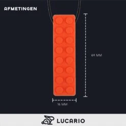 Bijtketting - Kauwketting | Bouwblokje Patroon Oranje -Babyproducten Promotie Winkel 1200x1200 1963