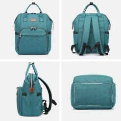 Miss Lulu Luiertas Rugzak - Inclusief Buggy En Kinderwagen Haken - Groen (E6705 GN) -Babyproducten Promotie Winkel 1200x1200 2158