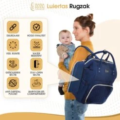 NanaBeebi Luiertas Rugzak Met Verschoonmatje - Blauw - Inclusief Flessenwarmhouder - Kinderwagenhaken En Isoleervak 2 NanaBeebi Luiertas Rugzak Met Verschoonmatje - Blauw - Inclusief Flessenwarmhouder - Kinderwagenhaken En Isoleervak -Babyproducten Promotie Winkel 1200x1200 2176