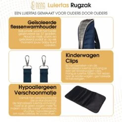 NanaBeebi Luiertas Rugzak Met Verschoonmatje - Blauw - Inclusief Flessenwarmhouder - Kinderwagenhaken En Isoleervak 5 NanaBeebi Luiertas Rugzak Met Verschoonmatje - Blauw - Inclusief Flessenwarmhouder - Kinderwagenhaken En Isoleervak -Babyproducten Promotie Winkel 1200x1200 2179