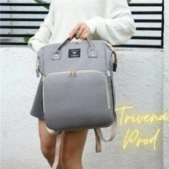 Luier- En Verzorgingstas - Luiertassen - Baby Rug Tas Met Isoleervak - Incl Flessen Verwarmer - Luiertas - Unisex/Jongens/Meisjes - Grijs - Luier Tas - Verzorgingstas Baby - Uitschuifbaar Verschoon/ Slaap Bedje - Incl Matrasje Baby - USB Poort -Babyproducten Promotie Winkel 1200x1200 2229