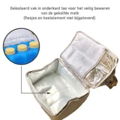 Rose & Ollie Kolftas Rugtas Grijs - Koeltas Moedermelk -Babyproducten Promotie Winkel 1200x1200 2247