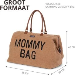 Childhome Mommy Bag Groot - Teddy - Beige 5 Childhome Mommy Bag Groot - Teddy - Beige -Babyproducten Promotie Winkel 1200x1200 2249