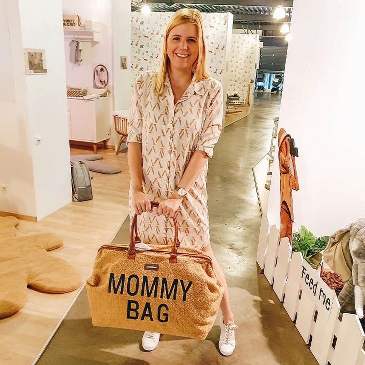 Mommy Bag Groot - Teddy - Beige Childhome Mommy Bag Groot - Teddy - Beige -Babyproducten Promotie Winkel 1200x1200 2250