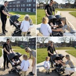 Deryan Luxe Rolo X2 Dubbele Buggy - Duo Buggy - Grijs -Babyproducten Promotie Winkel 1200x1200 2336