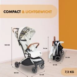 Deryan Luxe Rolo Luxe Lichtgewicht Buggy - Zoo Creme -Babyproducten Promotie Winkel 1200x1200 2350