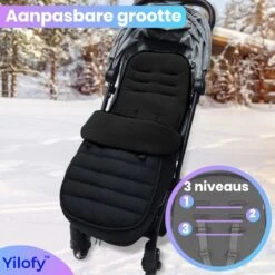 Yilofy Universele Luxe Voetenzak Babywagen & Autostoel Zwart Buggy Kinderwagen Voetzak -Babyproducten Promotie Winkel 1200x1200 2472