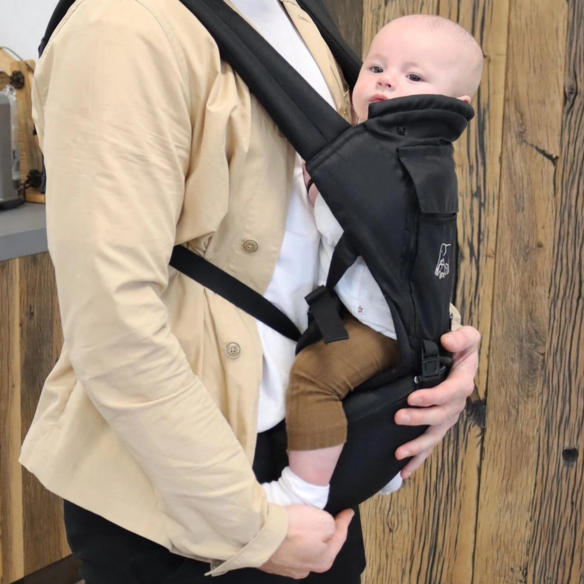 Deryan Pack Luxe Ergonomische draagzak - Babydrager + Opbergvakjes - Zwart Deryan Pack Luxe Ergonomische Draagzak - Babydrager + Opbergvakjes - Zwart -Babyproducten Promotie Winkel 1200x1200 2514