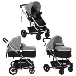 VidaXL Kinderwagen 2-in-1 Aluminium Grijs En Zwart 5 VidaXL Kinderwagen 2-in-1 Aluminium Grijs En Zwart -Babyproducten Promotie Winkel 1200x1200 2638