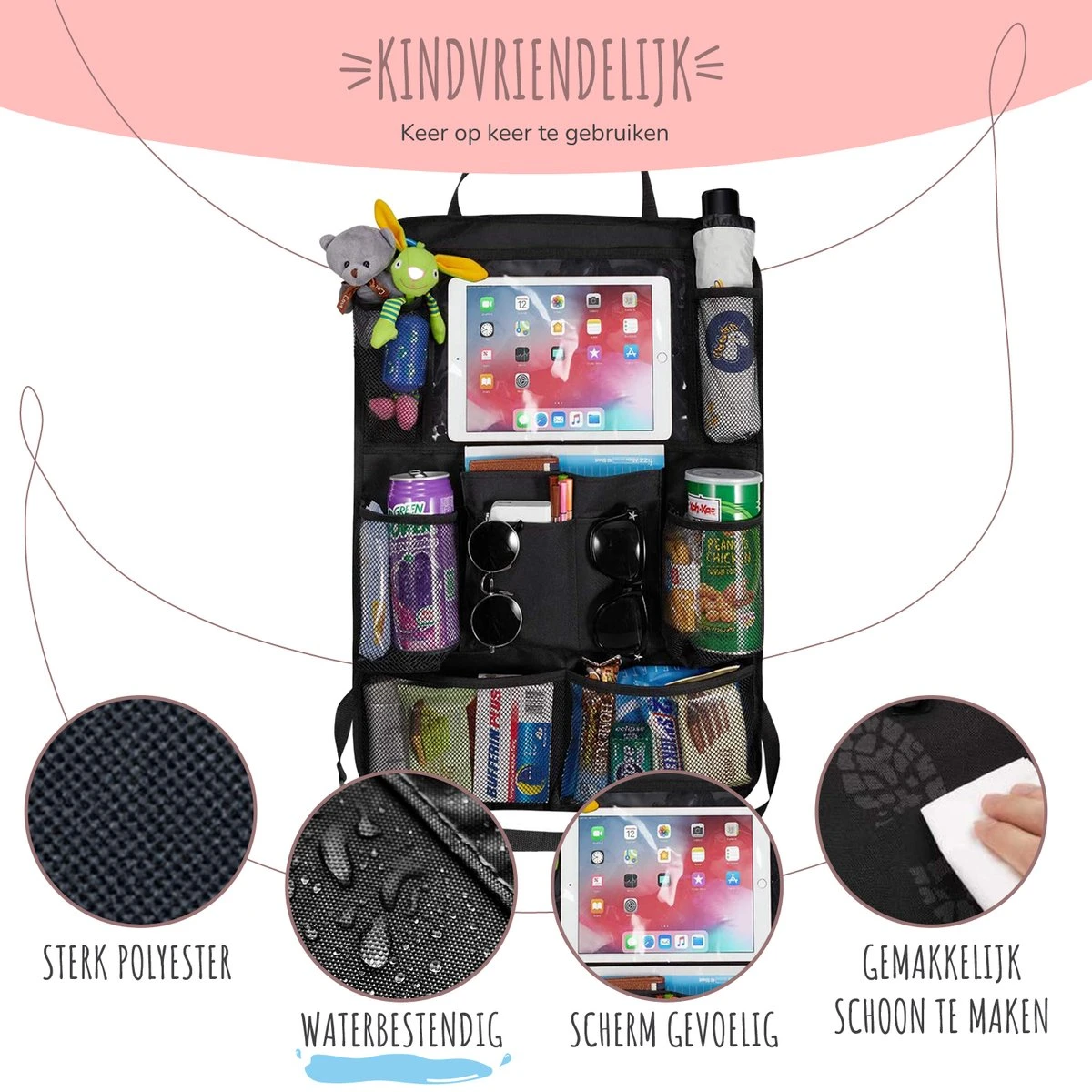 Home for us Autostoel Organizer met Tablet Houder - Set van 2 - Beschermhoes voor Kinderen - Beschermer Achterkant - Universeel Home For Us Autostoel Organizer Met Tablet Houder - Set Van 2 - Beschermhoes Voor Kinderen - Beschermer Achterkant - Universeel -Babyproducten Promotie Winkel 1200x1200 2726