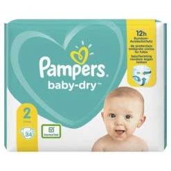 Pampers® Pampers Baby-Dry - Maat 2 (4-8kg) - 34 Luiers -Babyproducten Promotie Winkel 1200x1200 274