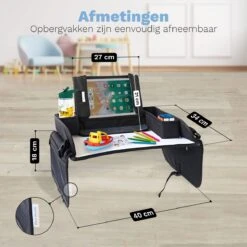 Blyzi - Reistafel Auto Met Tablethouder – Opvouwbaar – Speeltafel Voor Onderweg – Auto Organizer – Tekentafel - Zwart -Babyproducten Promotie Winkel 1200x1200 2764