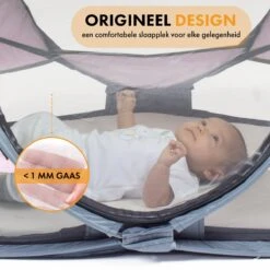 Deryan Baby Luxe Campingbedje – Inclusief Zelfopblaasbare Matras - Rose -Babyproducten Promotie Winkel 1200x1200 2857