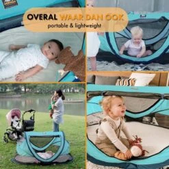 Deryan Peuter Luxe Campingbedje – Inclusief Zelfopblaasbare Matras - Ocean -Babyproducten Promotie Winkel 1200x1200 2871