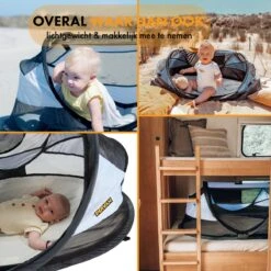 Deryan Baby Luxe Campingbedje – Inclusief Zelfopblaasbare Matras - Blue -Babyproducten Promotie Winkel 1200x1200 2875