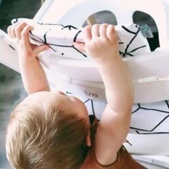 Ukje Stoelverkleiner - Geschikt Voor Stokke Tripp Trapp - Geplastificeerd - Kinderstoel - Kussenset - Wit Geblokt - Extra Dik -Babyproducten Promotie Winkel 1200x1200 3005