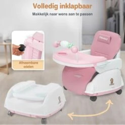 Twinky® Kinderstoel – 2-in-1 Kinderwagen Set – Roze – Inklapbare Eetstoel & Baby Wagentje En Babystoel Voor Aan Tafel – Kinderzetel, Peuterstoeltje En Meegroeistoel In 1 5 Twinky® Kinderstoel – 2-in-1 Kinderwagen Set – Roze – Inklapbare Eetstoel & Baby Wagentje En Babystoel Voor Aan Tafel – Kinderzetel, Peuterstoeltje En Meegroeistoel In 1 -Babyproducten Promotie Winkel 1200x1200 3055