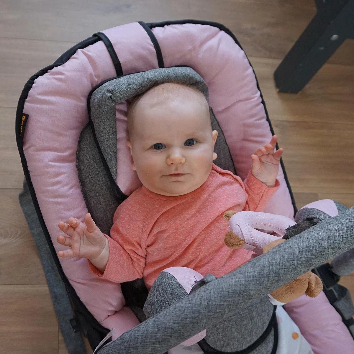 Baninni Wipstoel Admiro Roze-Grijs Baninni Wipstoel Admiro Roze-Grijs -Babyproducten Promotie Winkel 1200x1200 3122