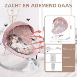 Merkloos Elektrisch Wipstoel - Baby Schommelstoel - Elektrische Babyschommel - Babyswing - Wipstoeltjes Voor Baby Met Muggennet - Roze 6 Merkloos Elektrisch Wipstoel - Baby Schommelstoel - Elektrische Babyschommel - Babyswing - Wipstoeltjes Voor Baby Met Muggennet - Roze -Babyproducten Promotie Winkel 1200x1200 3165