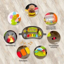 Deryan Luxe Loopstoel - Schommelfunctie - Inclusief Speelset En Dienblad - Zwart/Nougat -Babyproducten Promotie Winkel 1200x1200 3204