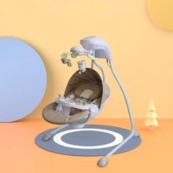 Elektrische Babyschommelstoel En Ligstoel - Wipstoel Met Muziek & Muggennet BEIGE -Babyproducten Promotie Winkel 1200x1200 3233