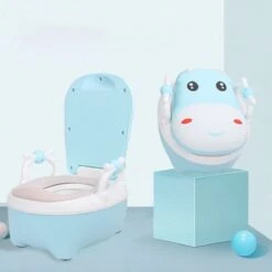 Merkloos Plaspotje Koe | Plaspotje Kind | Potje Peuter | Potje Met Deksel | WC Potje Peuter | WC Verkleiner | Opstapje | Blauw -Babyproducten Promotie Winkel 1200x1200 37